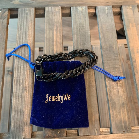 Black JewelryWe Chain Shiny Bracelet - Picture 5 of 8